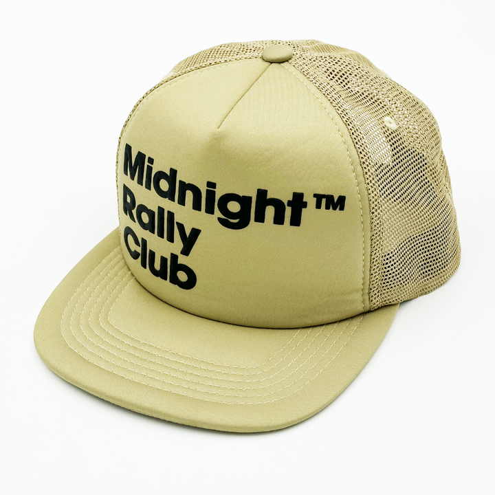 Midnight Rally Club Hat - Black on Tan