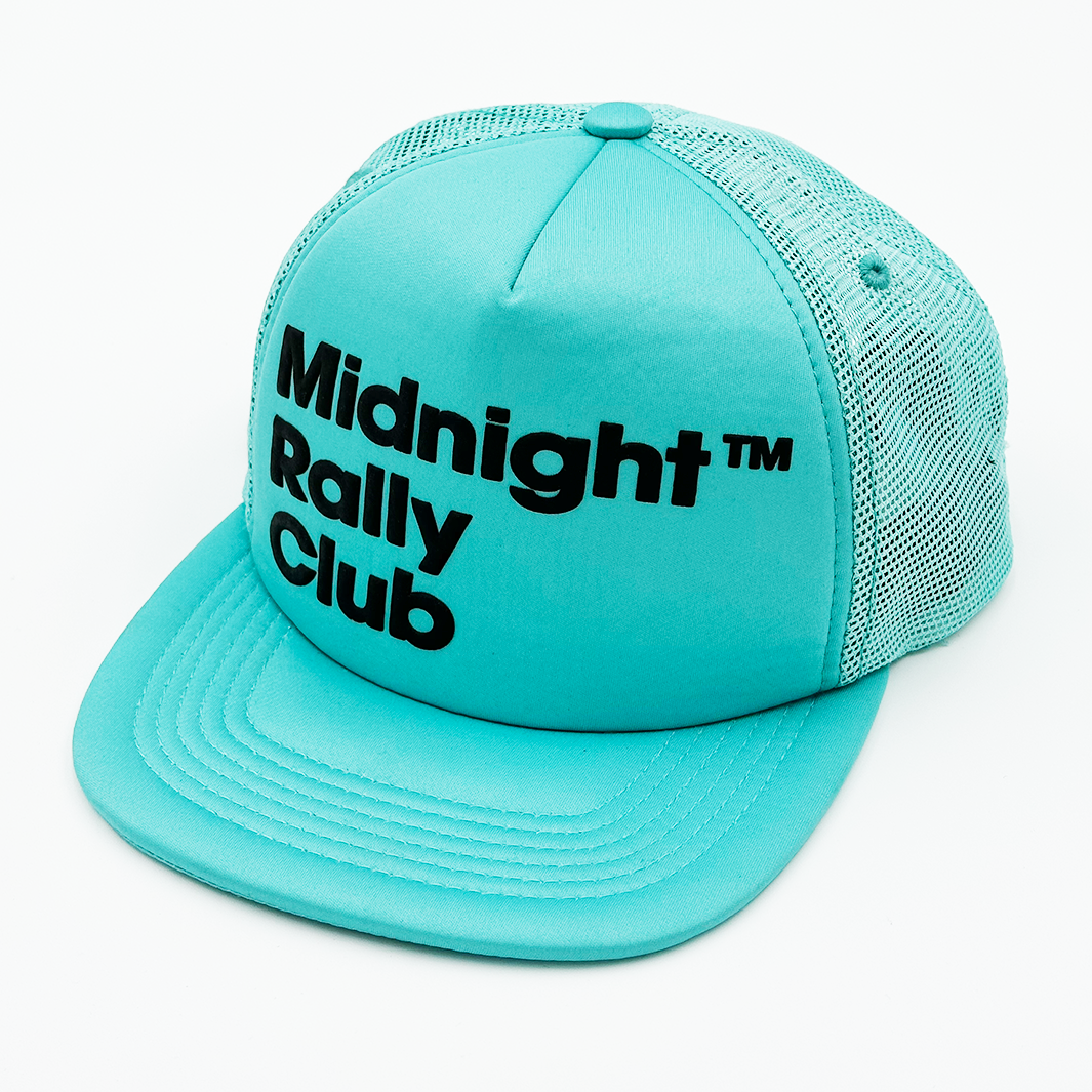 Midnight Rally Club Hat - Black on Teal